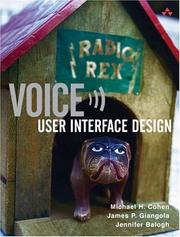 Cover of Voice user interface design